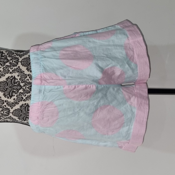 Peter Alexander pale blue shorts, pale pink polka,pockets, elastic waist, size L - Picture 4 of 7